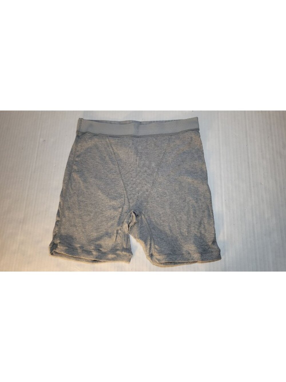 Halara Womens Gray Ribbed High-Waisted Shorts - Size S